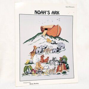 Noah's Ark Animals Cross Stitch Pattern Booklet Quiet Moments Betty Bosley